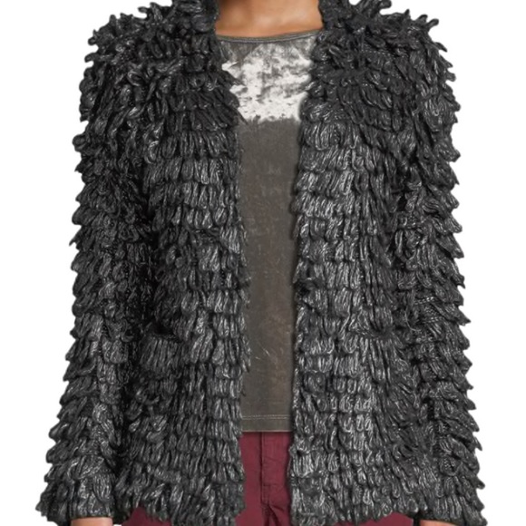 The Great. Jackets \u0026 Coats | The Great Short Monster Loop-knit Jacket | Color: Gray/Silver | Size: M | La2seattle's Closet
